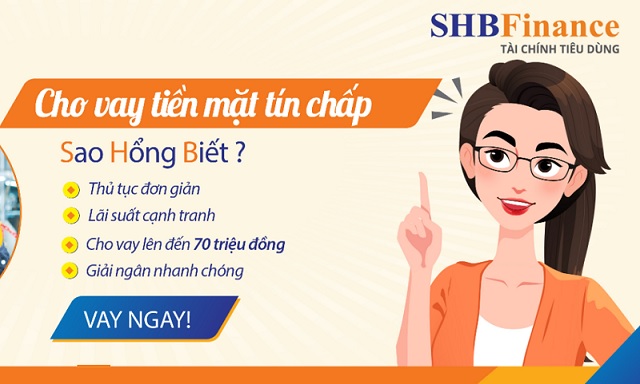 vay tiền nhanh online tại SHB Finance