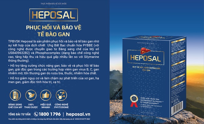 HEPOSAL Là giải pháp chuyên biệt giúp bảo vệ tế bào gan