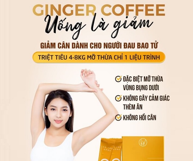 Cafe Gừng Giảm Cân Ginger Coffee